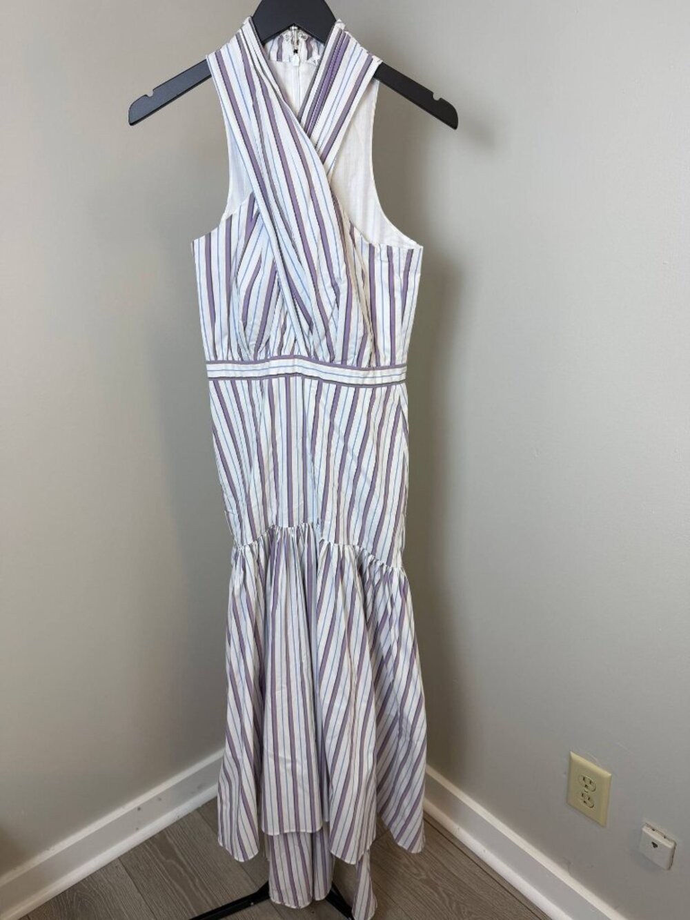 Veronica Beard Radley Halter Dress in Off white Multi Size 2 - Picture 5 of 9